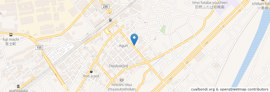Mapa de ubicacion de タイムズ 豊田駅南口第4 en Japan, Tokio, 日野市.