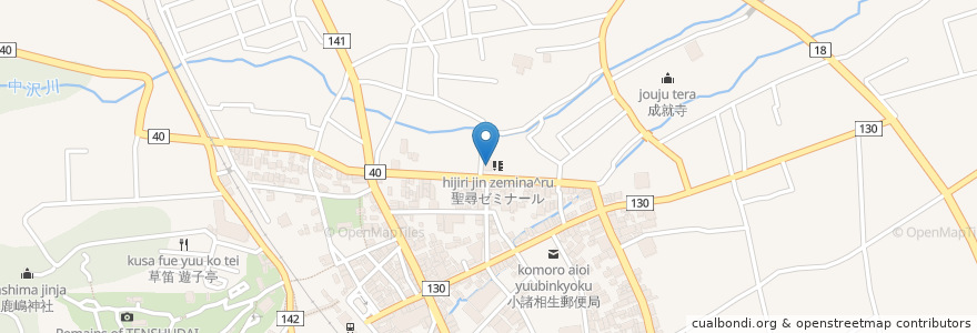 Mapa de ubicacion de (株)長野銀行小諸支店 en 日本, 長野県, 小諸市.
