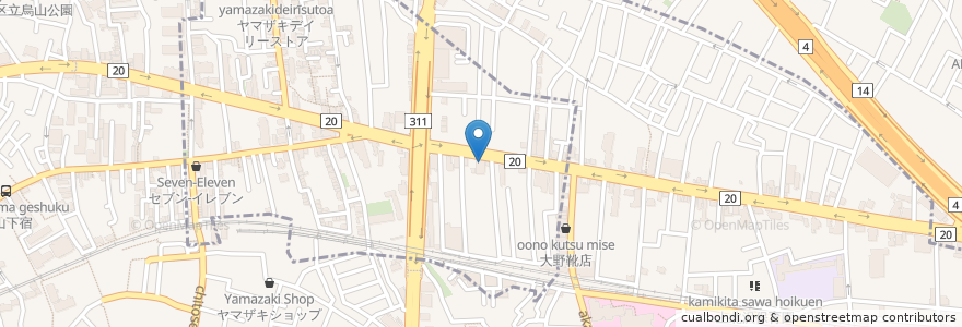 Mapa de ubicacion de 恵比須屋 en Japón, Tokio.