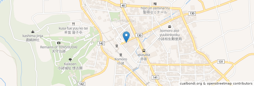Mapa de ubicacion de 駅前のそば うどん屋さん en Japan, Präfektur Nagano, 小諸市.