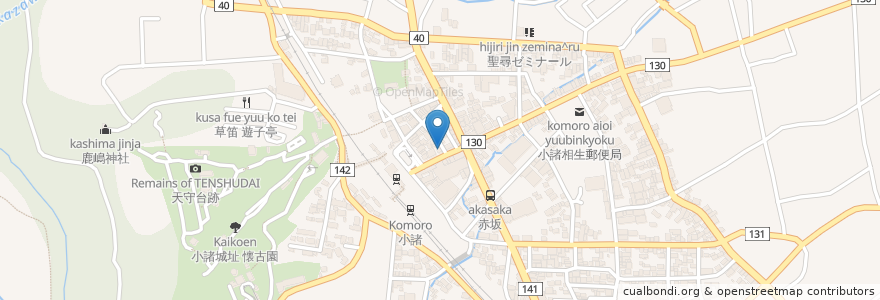 Mapa de ubicacion de さくら寿司 en Япония, Нагано, 小諸市.