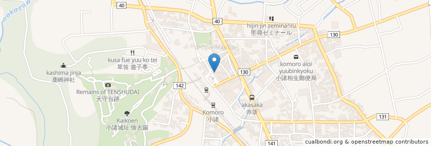 Mapa de ubicacion de 萬祥酒楼 en 日本, 長野県, 小諸市.