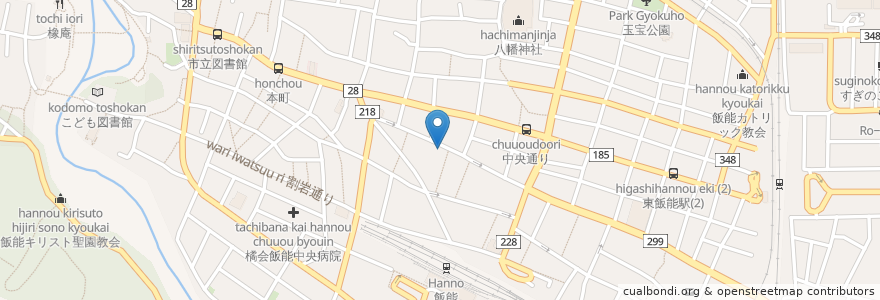 Mapa de ubicacion de 長寿庵 en Giappone, Prefettura Di Saitama, 飯能市.