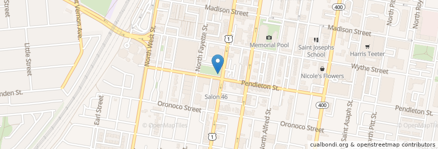 Mapa de ubicacion de Henry St and Pendleton St en ایالات متحده آمریکا, ویرجینیا, Alexandria.