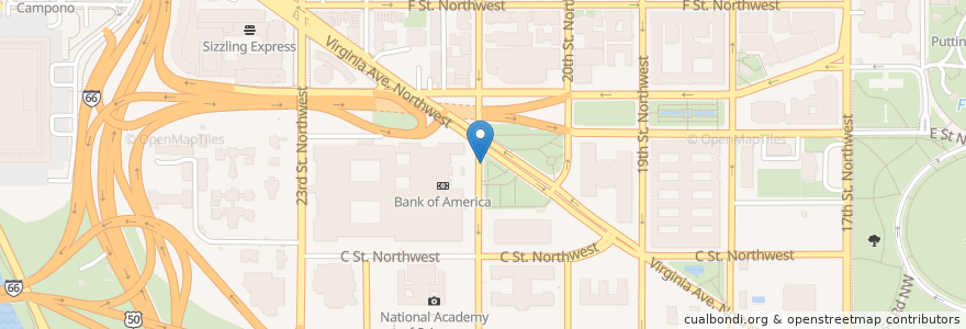 Mapa de ubicacion de Capital BikeShare en United States, District Of Columbia, Washington.