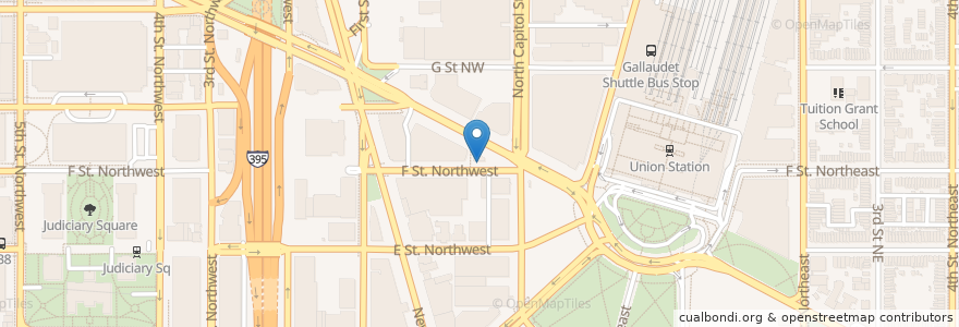 Mapa de ubicacion de North Capitol St and F St NW en États-Unis D'Amérique, Washington, Washington.