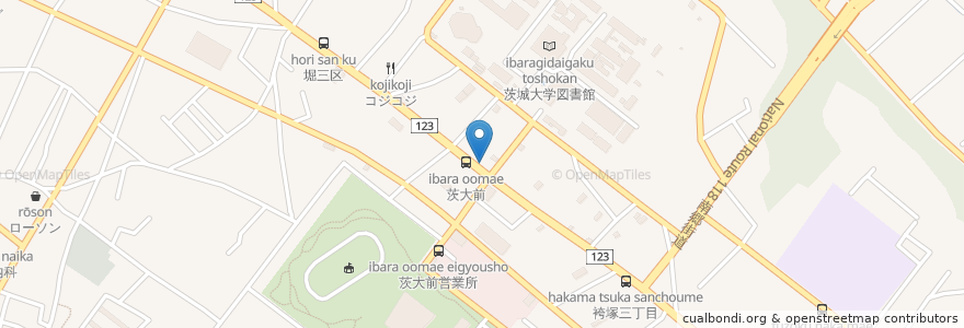 Mapa de ubicacion de ピッチャーゴロ en Jepun, 茨城県, 水戸市.