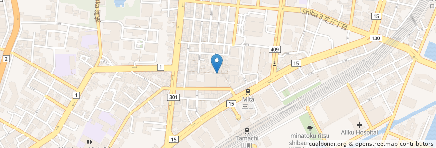 Mapa de ubicacion de 登竜門 en Japonya, 東京都, 港区.