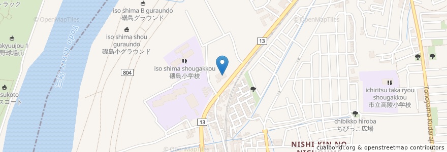 Mapa de ubicacion de コスモ石油 en 日本, 大阪府, 枚方市.