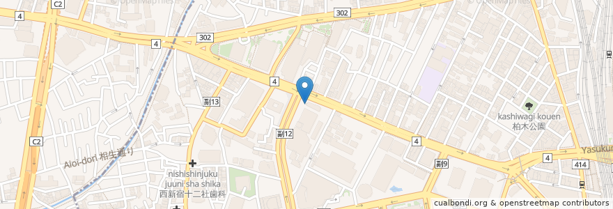 Mapa de ubicacion de 成子子育地蔵 en 日本, 东京都/東京都, 新宿区/新宿區.