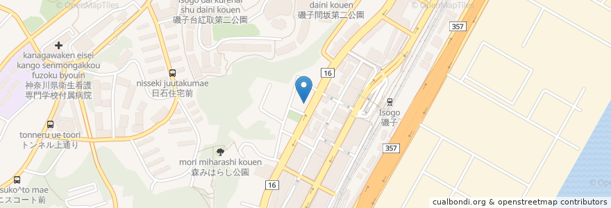 Mapa de ubicacion de NaviPark en Japan, 神奈川県, Yokohama, 磯子区.