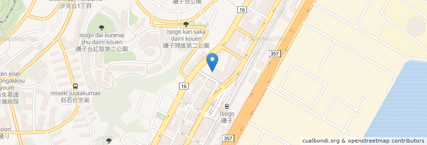 Mapa de ubicacion de 中華料理 チャイナ・チャイム en 일본, 가나가와현, 요코하마시, 磯子区.