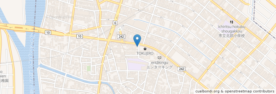 Mapa de ubicacion de あらかわ歯科医院 en Japonya, 千葉県, 浦安市.