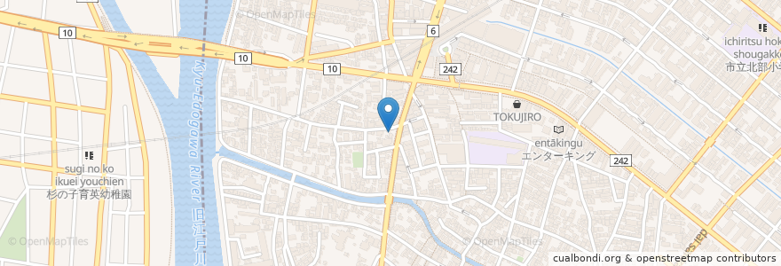 Mapa de ubicacion de りらく整骨院 en Япония, Тиба, Ураясу.