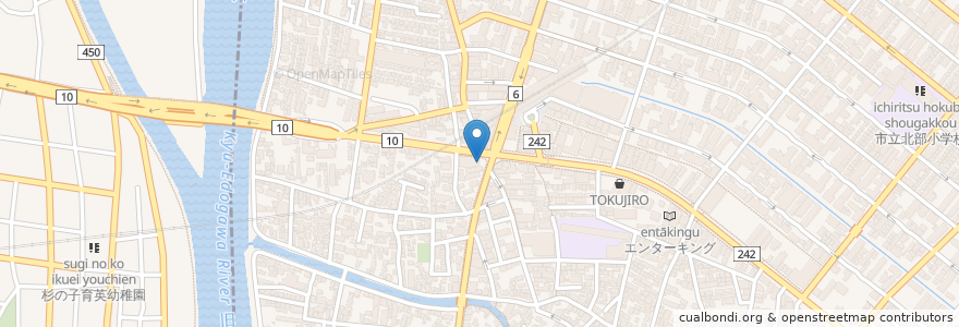 Mapa de ubicacion de 東京ベイ信用金庫浦安支店 en Japan, Chiba Prefecture, Urayasu.