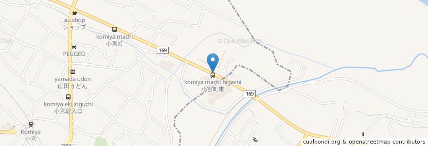 Mapa de ubicacion de 小宮町東 en Япония, Токио, Хино.