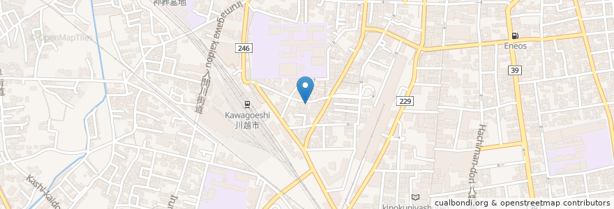 Mapa de ubicacion de 若松屋 en Jepun, 埼玉県, 川越市.