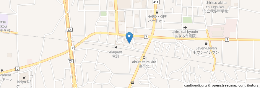 Mapa de ubicacion de 三井のリパーク en 日本, 東京都, あきる野市.