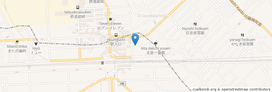 Mapa de ubicacion de タイムズ en Япония, Токио, Кокубундзи.