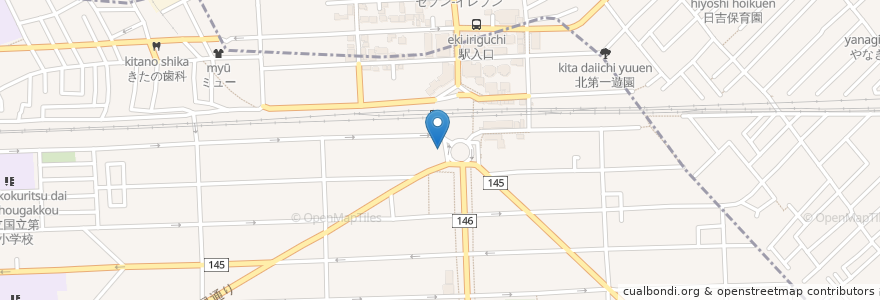 Mapa de ubicacion de エクセルシオール カフェ en Japonya, 東京都, 国分寺市.