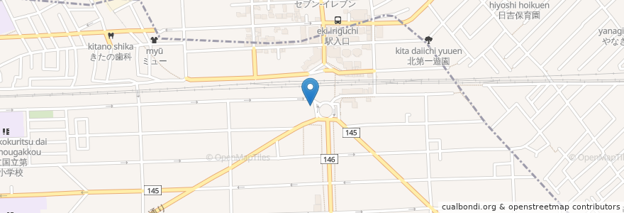 Mapa de ubicacion de 三井住友銀行 en 일본, 도쿄도, 国分寺市.
