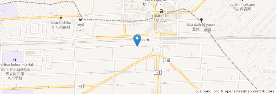 Mapa de ubicacion de うさぎ薬局 en Japan, Tokio, 国分寺市.