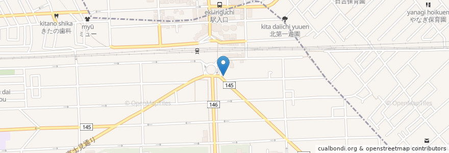 Mapa de ubicacion de ルノアール en 일본, 도쿄도, 国分寺市.