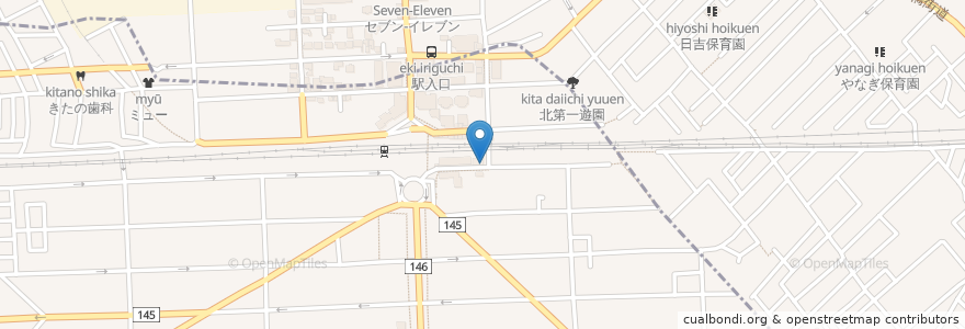Mapa de ubicacion de そよかぜ薬局 en 日本, 東京都, 国分寺市.