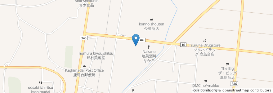 Mapa de ubicacion de れすとらん水車 en ژاپن, 宮城県, 大崎市.