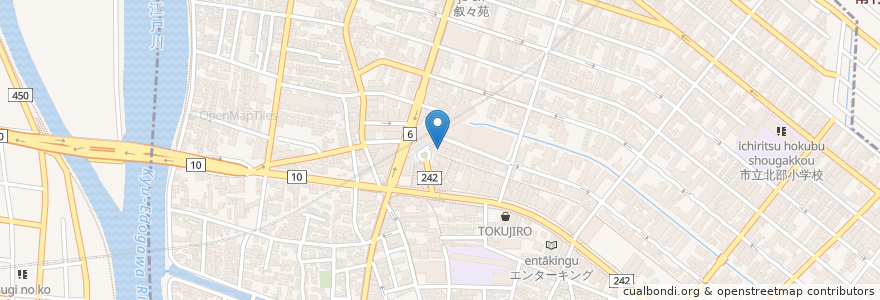 Mapa de ubicacion de マクドナルド en 日本, 千葉県, 浦安市.