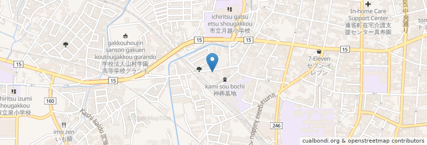 Mapa de ubicacion de 三光動物病院 en 日本, 埼玉県, 川越市.