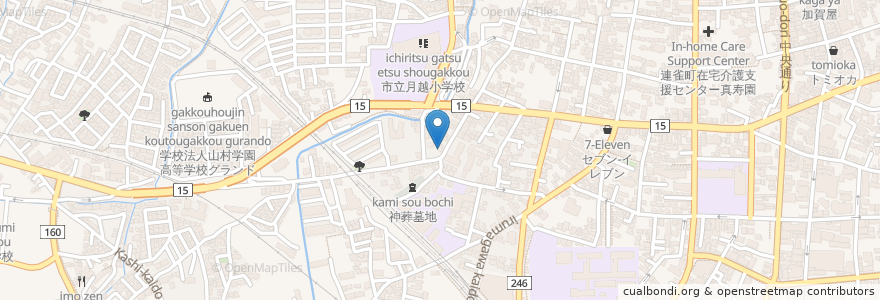 Mapa de ubicacion de 三光町公民館兼集会場 en Japon, Préfecture De Saitama, 川越市.