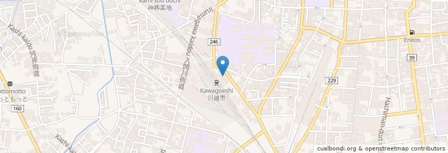 Mapa de ubicacion de やきとり大将 en Japão, 埼玉県, 川越市.