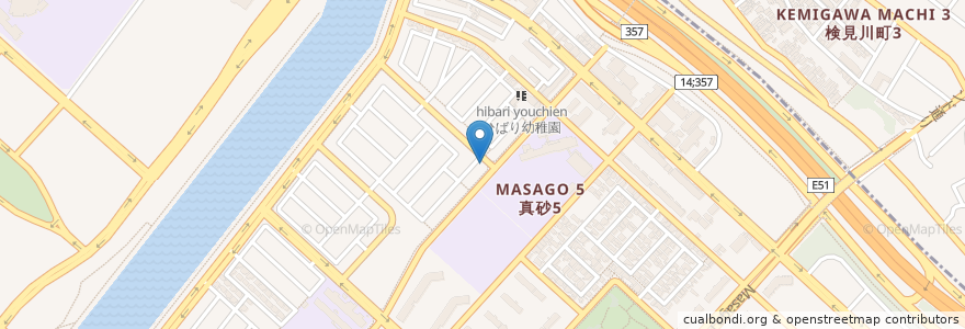 Mapa de ubicacion de エーデル歯科クリニック en 日本, 千葉県, 千葉市, 美浜区.