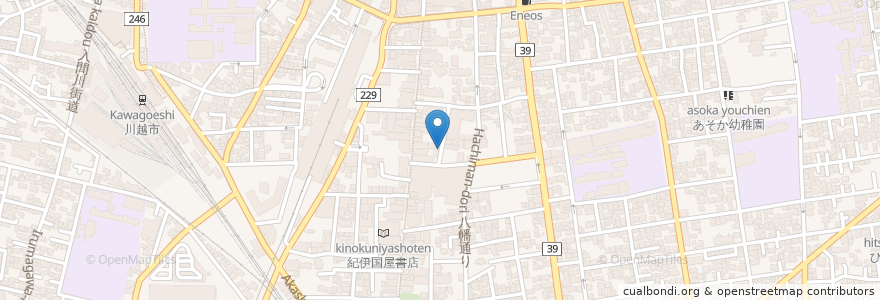 Mapa de ubicacion de ナオス薬局 en ژاپن, 埼玉県, 川越市.