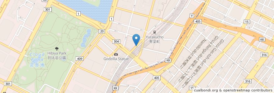 Mapa de ubicacion de Andys Shin Hinomoto en Japón, Tokio, Chiyoda.