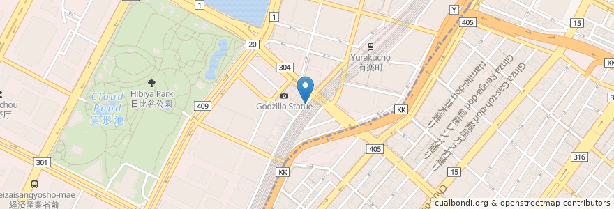 Mapa de ubicacion de Trattoria Ciao en Япония, Токио, Тиёда.