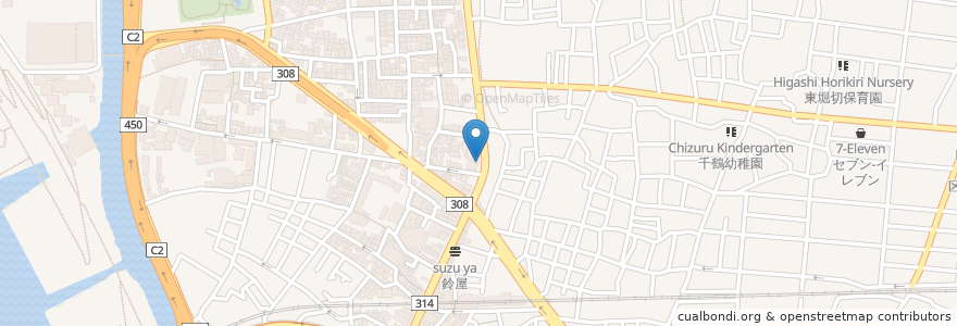 Mapa de ubicacion de ごはん亭のもと en Japan, Tokio, 葛飾区.