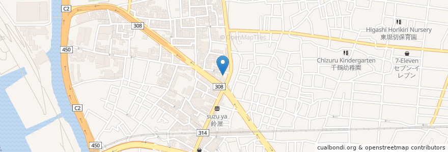Mapa de ubicacion de りお動物病院 en Japón, Tokio, Katsushika.