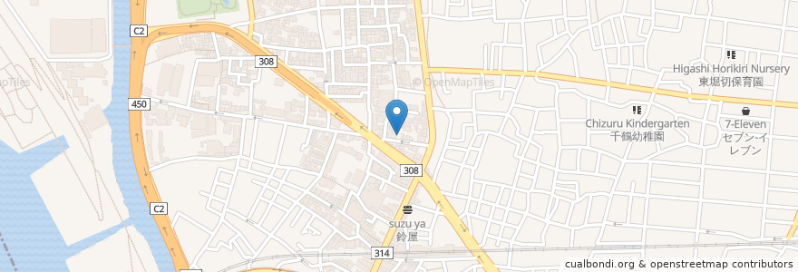Mapa de ubicacion de ケイデンタルクリニック en Giappone, Tokyo, 葛飾区.