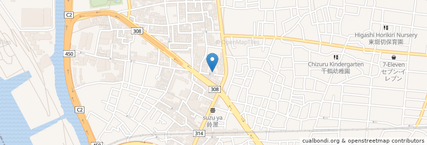 Mapa de ubicacion de 盛一庵 en Japon, Tokyo, 葛飾区.