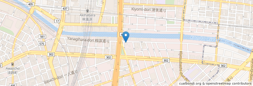 Mapa de ubicacion de 世界の山ちゃん en ژاپن, 東京都, 千代田区.