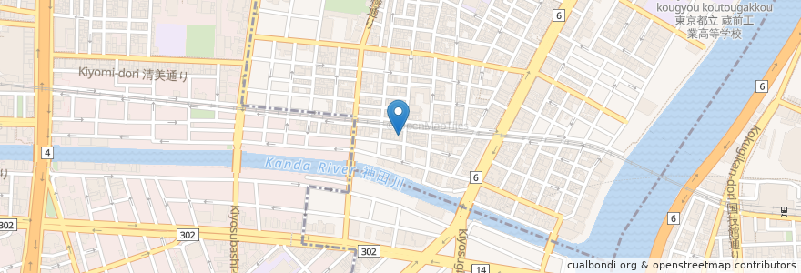 Mapa de ubicacion de 加賀屋 en Jepun, 東京都.