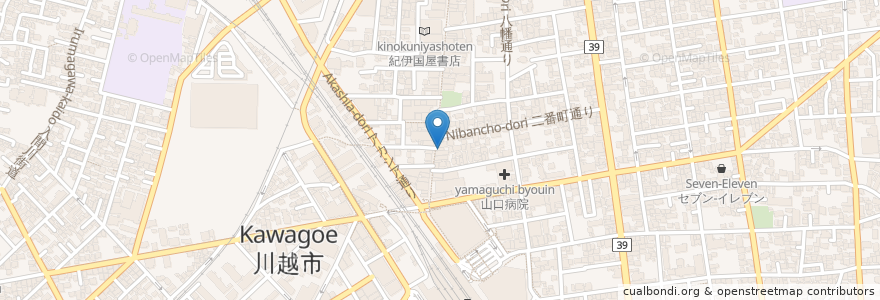 Mapa de ubicacion de ドトールコーヒーショップ en Japão, 埼玉県, 川越市.