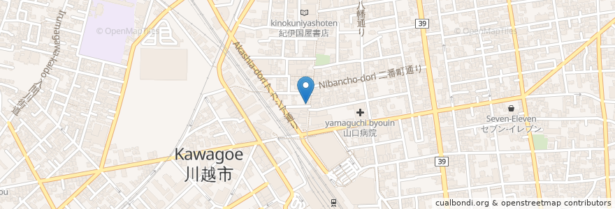Mapa de ubicacion de 富士そば en 日本, 埼玉県, 川越市.