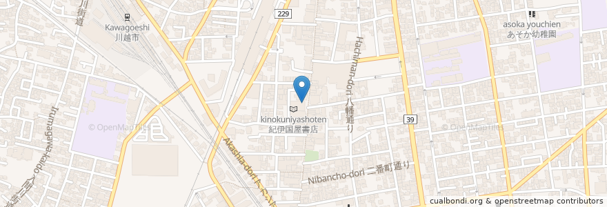 Mapa de ubicacion de R Baker en Japan, Saitama Prefecture, Kawagoe.