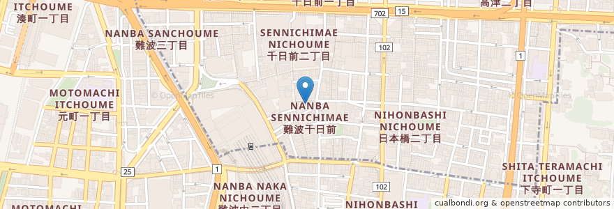 Mapa de ubicacion de CoCo壱番屋 en Jepun, 大阪府, 大阪市.