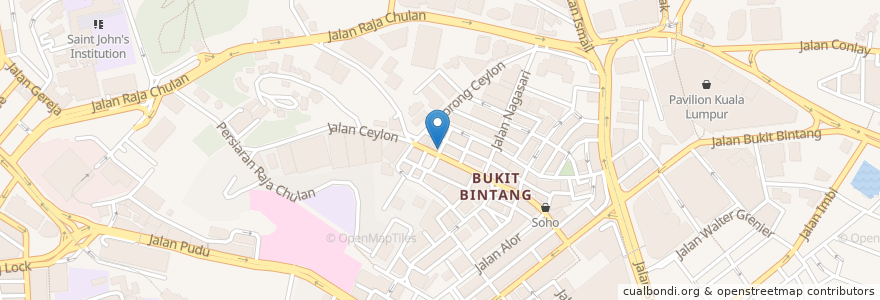 Mapa de ubicacion de Rockaway en Malásia, Selangor, Kuala Lumpur.