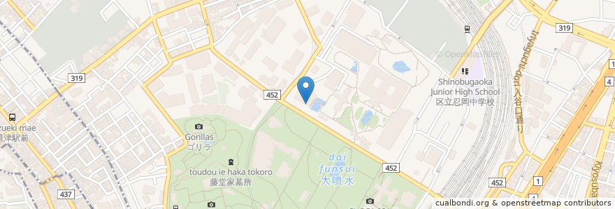 Mapa de ubicacion de ホテルオークラ ガーデンテラス en Japonya, 東京都, 台東区.