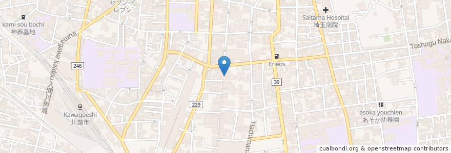 Mapa de ubicacion de 東京チカラめし en Япония, Сайтама, 川越市.